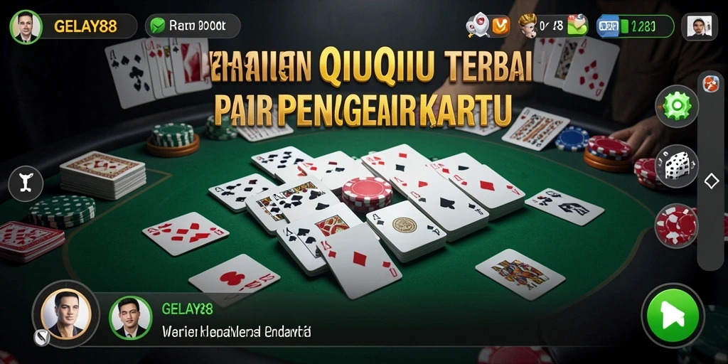 Tampilan gameplay menarik dari GELAY88 saat bermain QiuQiu.