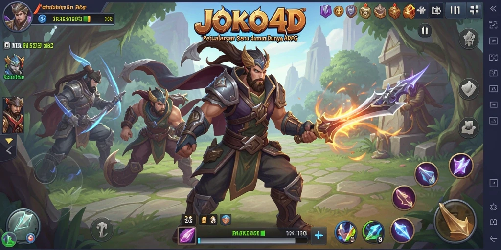 Screenshot gameplay JOKO4D menampilkan aksi seru dalam pertempuran ARPG.