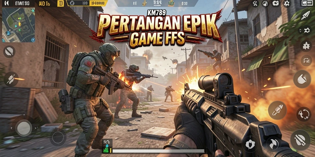 Screenshot dari gameplay KM789 yang menegangkan di medan pertempuran.