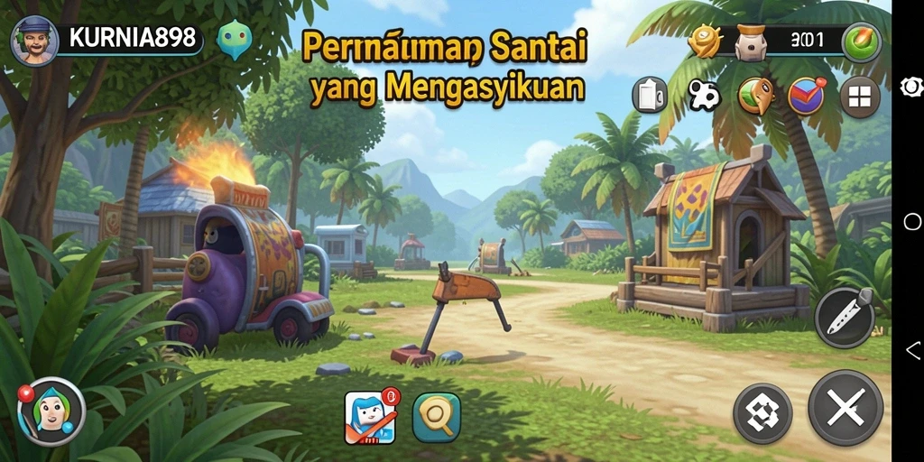 Tampilan gameplay KURNIA898 yang menarik dan penuh warna.