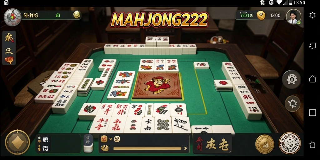 Screenshot gameplay DAHJONG222 menampilkan aksi mengasyikkan permainan Domino.