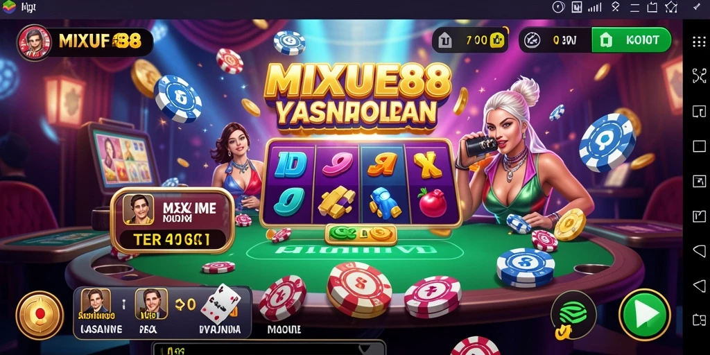Tampilan gameplay Kasino MIXUE88 yang menegangkan dan menarik.