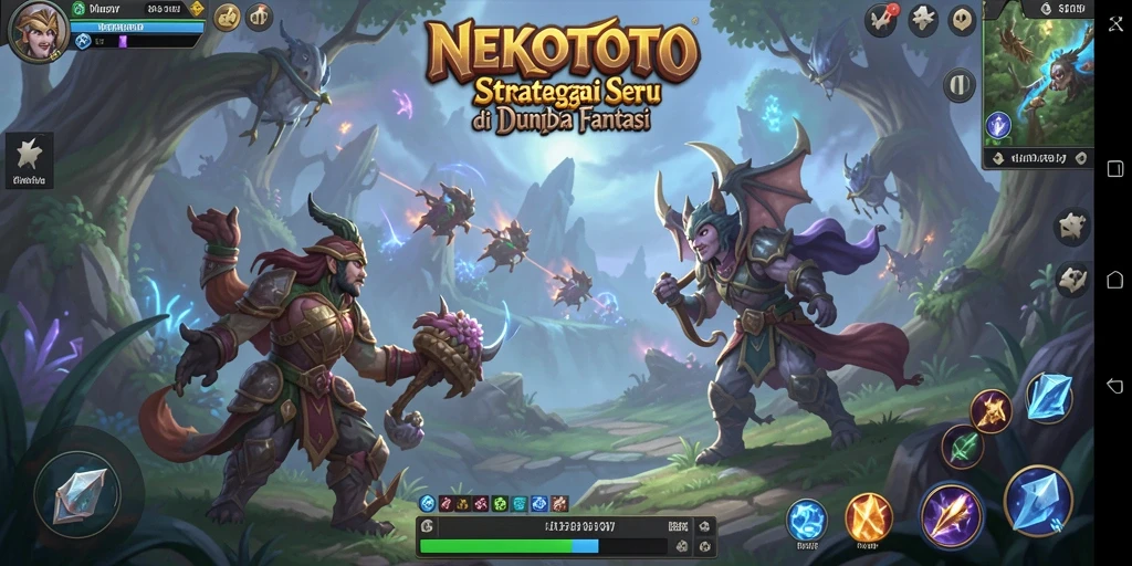 Tangkapan layar mengungkapkan aksi strategis dalam gameplay NEKOTOTO.