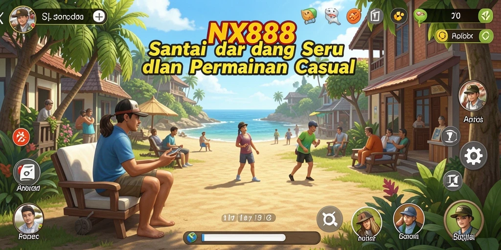 Screenshot gameplay NX888 yang menunjukkan keseruan dalam permainan Casual.