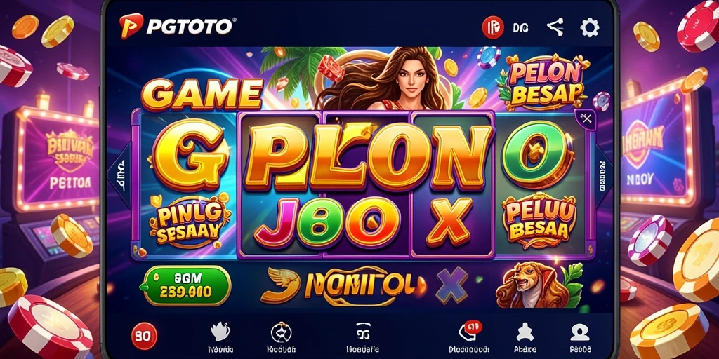Tampilan menarik gameplay PGTOTO saat berputar di mesin slot.
