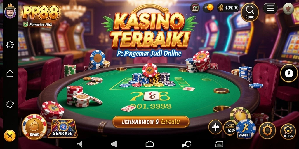 Tampilan permainan PP88 yang menarik dan interaktif dalam aplikasi Kasino.