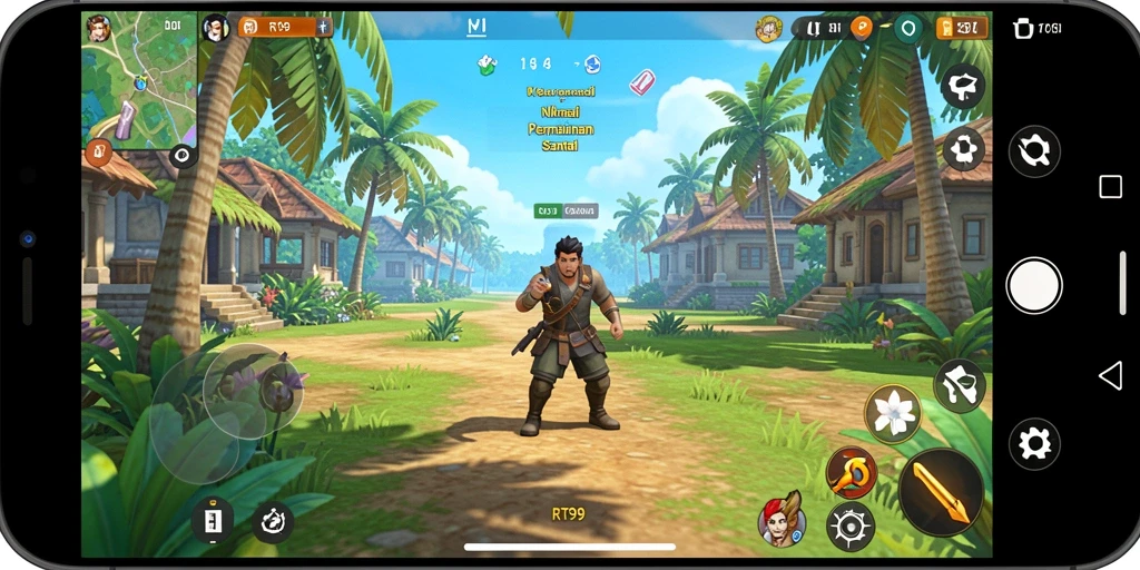 Tangkapan layar utama RT99 menampilkan gameplay yang menghibur dan santai.