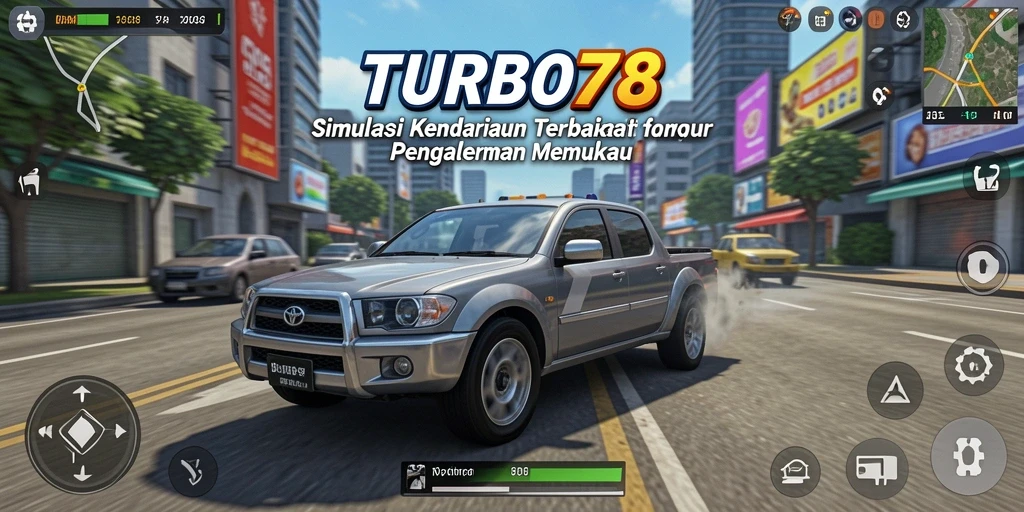 Tampak gameplay menarik di TURBO78 dengan kendaraan beragam.